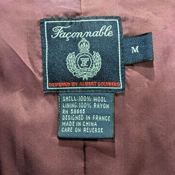 Faconnable Purple Plaid Women's Jacket - Picture 13 of 14